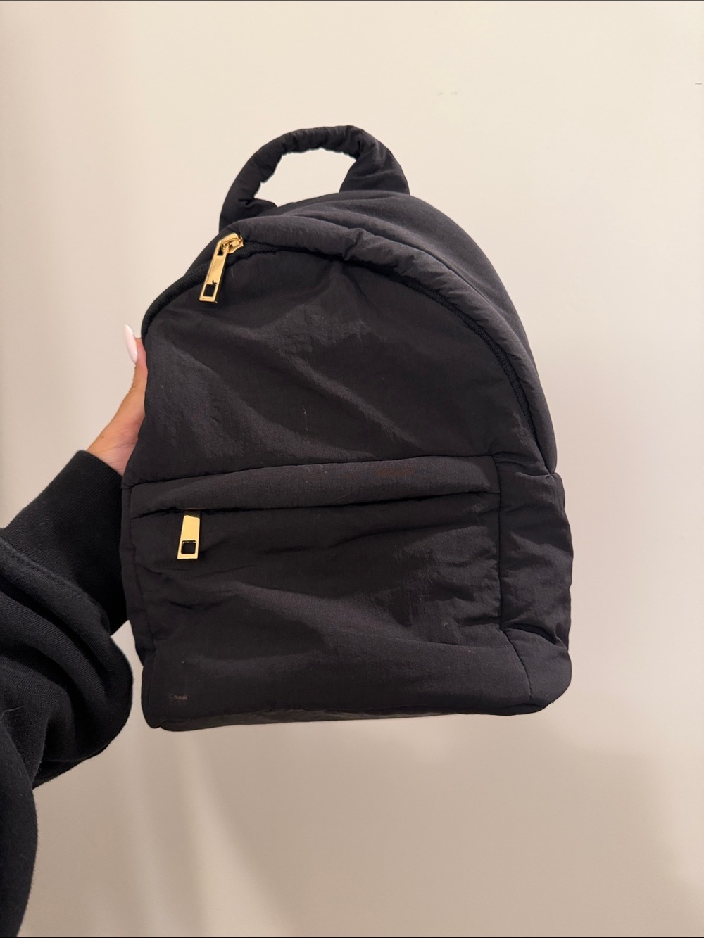 Target Black Men’s Backpack with Gold Zippers
